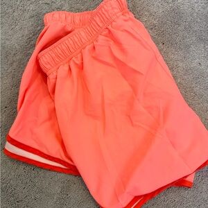 Nike Women's Neon Coral Athletic Shorts